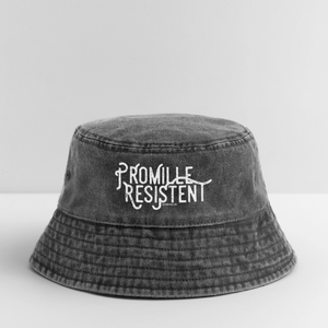 Promille Resistent / Vintage Bucket Hat - Vintage Schwarz