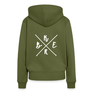 Kerb Badge / Damen Premium Hoodie - Khaki