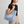 Mehr als ein Dorfkind kann ein Mensche nicht werden /  Shopper Tasche aus recycelter Baumwolle - vintage light blue