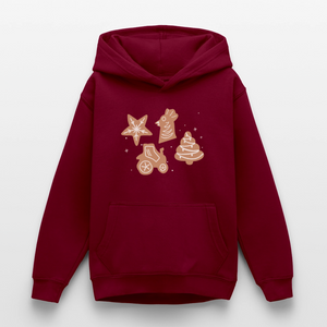 Weihnachtsplätzchen Bauernhof / Teenager Premium Hoodie - Bordeaux