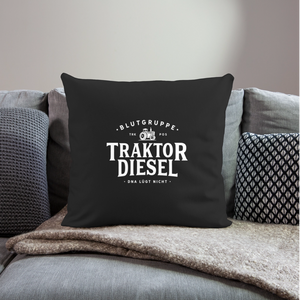 Blutgruppe Traktordiesel / Kissenbezug - Schwarz