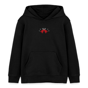 Weihnachtskuh Mo Ho Ho / Kinder Organic Hoodie - Schwarz