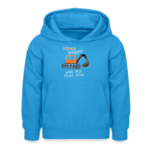 Bagger Liebe / Kinder Premium Hoodie - Meeresblau