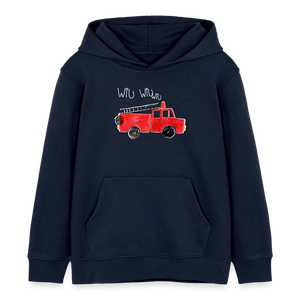 Feuerwehrauto Feuerwehr Wiu Sirene / Kinder Organic Hoodie - Navy