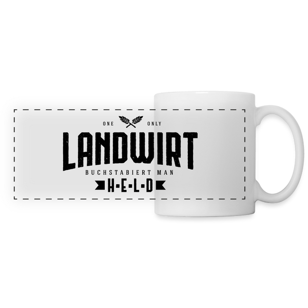 Landwirt buchstabiert man Held / Tasse - Weiß