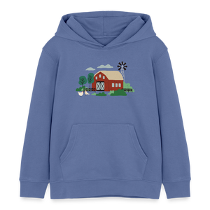 Bauernhof Hofkind / Kinder Organic Hoodie - Blau