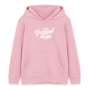 Dorfkind inside / Kinder Organic Hoodie - Hellrosa