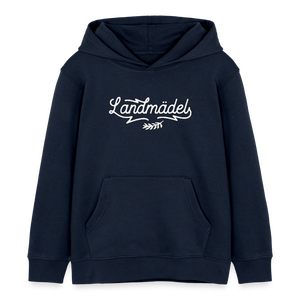Landmädel / Kinder Organic Hoodie - Sonderedition - Navy