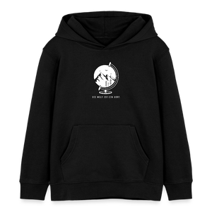 Die Welt ist ein Dorf / Kinder Organic Hoodie - Schwarz