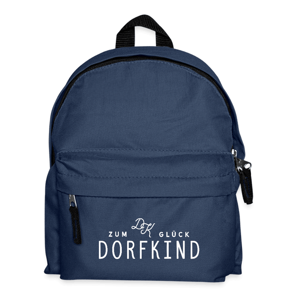 Zum Glck Dorfkind / Kinder Rucksack - Navy