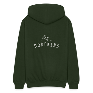 Zum Glück Dorfkind / Herren Premium Sweatjacke - Forstgrün 