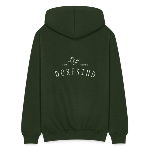 Zum Glück Dorfkind / Herren Premium Sweatjacke - Forstgrün 