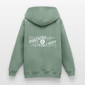 Dorfkind und stolz drauf / Teenager Premium Hoodie - Graugrün