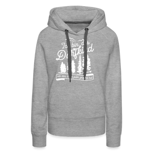 Ich bin das Dorfkind vor dem Dich jeder gewarnt hat / Frauen Premium Hoodie - Grau meliert
