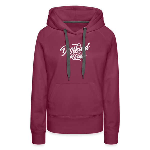 Dorfkind inside / Damen Premium Hoodie - Bordeaux