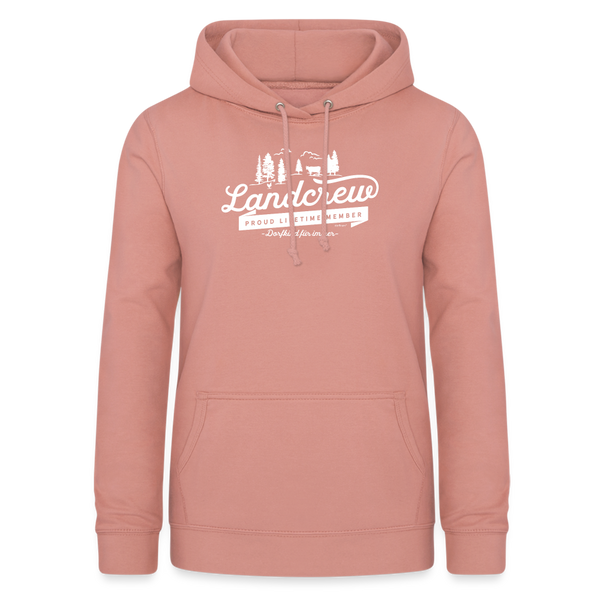 Landcrew / Dorfcrew / Damen Premium Hoodie (Monochrom Edition) - Altrosa