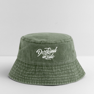 Dorfkind inside / Vintage Bucket Hat - Olivgrün vintage