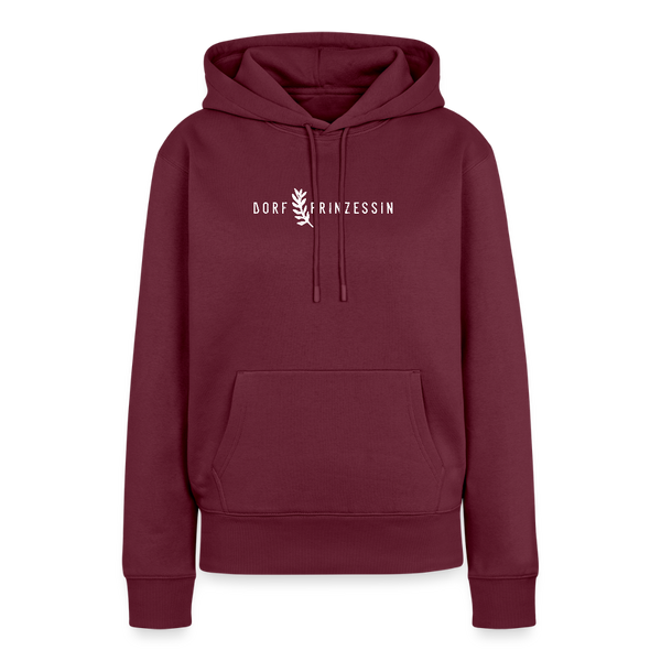 Dorfprinzessin / Dorf Prinzessin / Damen Premium Hoodie - Burgunderrot