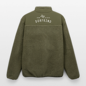 Zum Glück Dorfkind / Organic Sherpajacke Teddy Fleece - Khaki