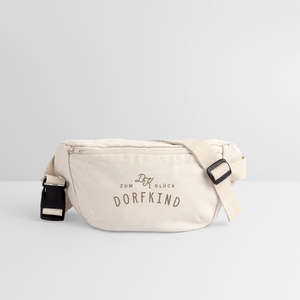 Zum Glück Dorfkind / Gürteltasche (organic) - Naturweiß