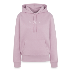 Herzschlag Traktor / Traktorliebe / Damen Premium Hoodie - Altrosa