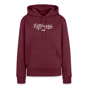 Landmädel / Damen Premium Hoodie - Sonderedition - Burgunderrot