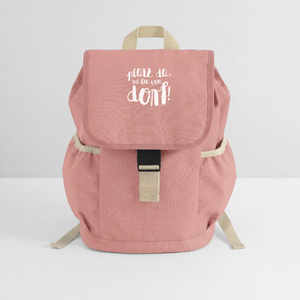 Platz da ich bin vom Dorf / Kinder Rucksack Recycled - Altrosa