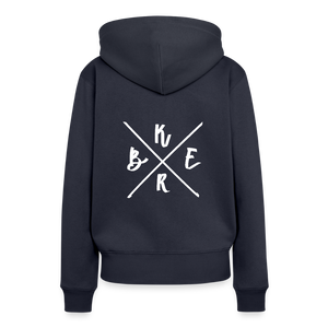 Kerb Badge / Damen Premium Hoodie - Navy