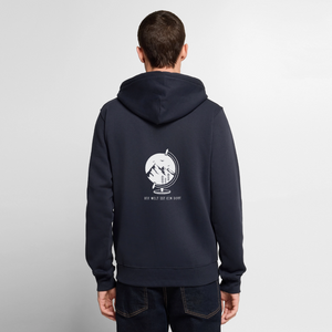 Die Welt ist ein Dorf / Herren Premium Kapuzenjacke - Navy