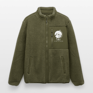 Die Welt ist ein Dorf / Organic Sherpajacke Teddy Fleece - Khaki