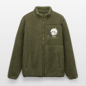 Die Welt ist ein Dorf / Organic Sherpajacke Teddy Fleece - Khaki