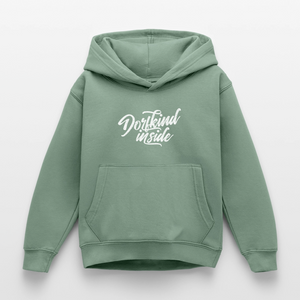 Dorfkind inside / Kinder Premium Hoodie - Graugrün