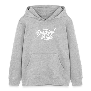 Dorfkind inside / Kinder Organic Hoodie - Grau meliert