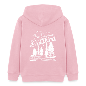 Ich bin das Dorfkind vor dem Dich jeder gewarnt hat / Kinder Organic Hoodie - Hellrosa