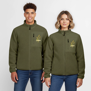 Getreide WEizen Ähre / Unisex Sherpajacke - Khaki