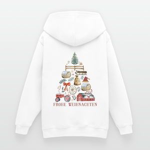 Frohe Weihnachten - Weihnachtsbaum / Teenager Premium Hoodie - Weiß