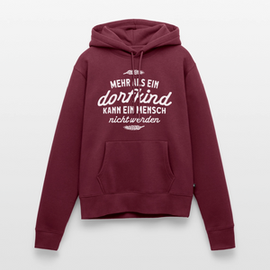 Mehr als ein Dorfkind kann ein Mensch nicht werden / Damen Premium Hoodie - Burgunderrot