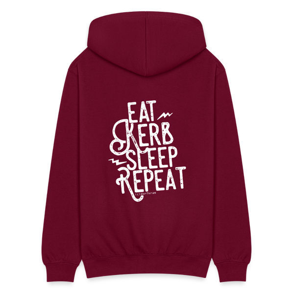 Eat Kerb Sleep Repeat / Herren Sweatjacke - Bordeaux