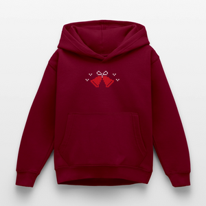 Weihnachten Kuh Moh Ho ho / Kinder Premium Hoodie - Bordeaux
