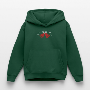 Weihnachten Kuh Moh Ho ho / Kinder Premium Hoodie - Flaschengrün