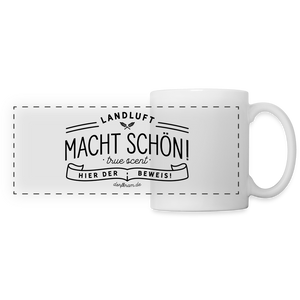 Landluft macht schön / Tasse - Weiß