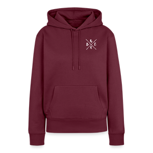 Kerb Badge / Damen Premium Hoodie - Burgunderrot