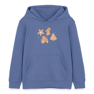 Weihnachtsplätzchen / Kinder Organic Hoodie - Blau