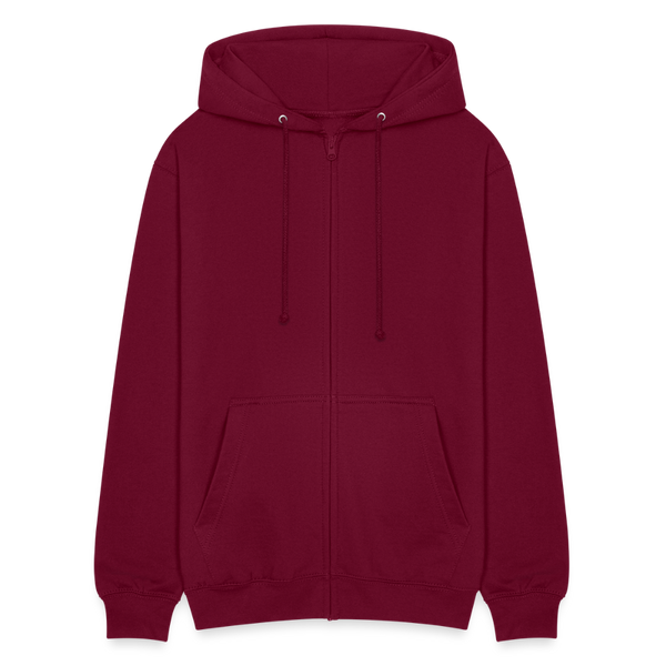 Die Welt ist ein Dorf / Herren Premium Sweatjacke - Bordeaux