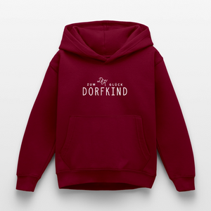 Zum Glück Dorfkind / Kinder Premium Hoodie - Bordeaux