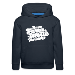 Have Farmtastic Holidays / Kinder Premium Hoodie - Navy