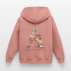Frohe Weihnachten - Weihnachtsbaum / Kinder Premium Hoodie - Altrosa