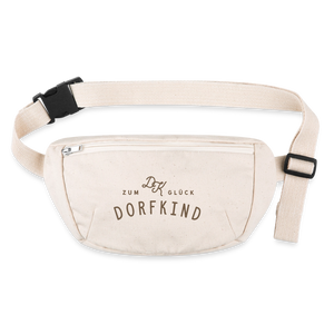 Zum Glück Dorfkind / Gürteltasche (organic) - Naturweiß