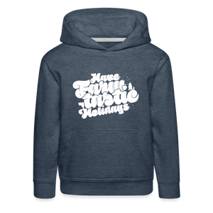 Have Farmtastic Holidays / Kinder Premium Hoodie - Jeansblau