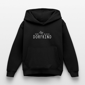 Zum Glück Dorfkind / Kinder Premium Hoodie - Schwarz
